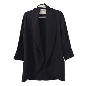 Wilfred Shawl Collar Open Front 3/4 Sleeve Blazer Jacket Womens Sz‎ 2 Minimalist
